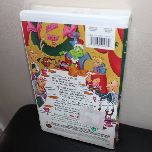 3/$55❤️Dr. Seuss' How The Grinch Stole Christmas! 1999 clamshell VHS animation - Picture 7 of 8